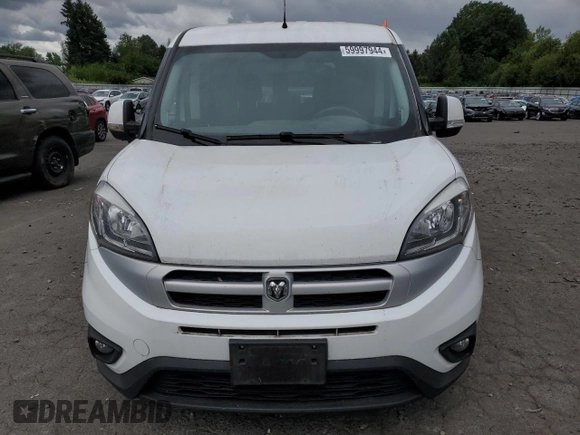 2016 Ram ProMaster City Cargo Tradesman SLT with VIN ZFBERFBT2G6C57423, listed as a Copart auction lot 59997944 with 40,688 mi miles and Salvage Title. Bid and sale history available at DreamBid. Image 5.