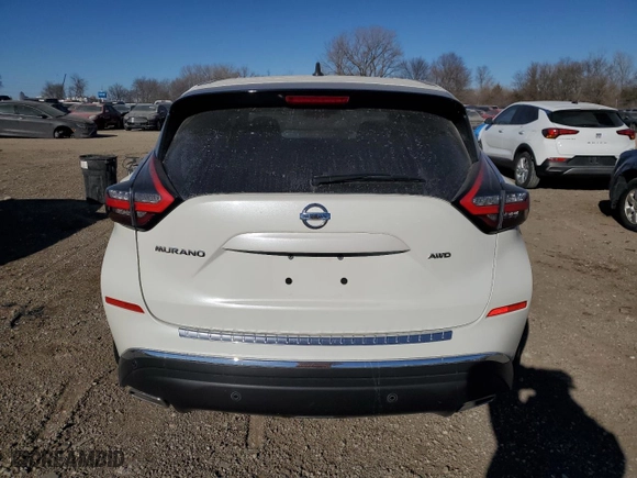 2022 Nissan Murano S with VIN 5N1AZ2AS7NC128873, listed as a Copart auction lot 42139725 with 32,255 mi miles and Salvage Title. Bid and sale history available at carsss.com. Image 6.