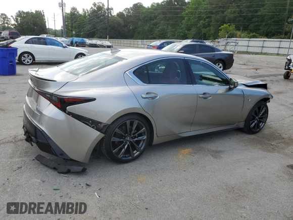 2023 Lexus IS 350 F Sport z VIN JTHGZ1B22P5067686, wystawiony jako Copart lot #56001405 z przebiegiem Nie podano mil oraz Szkoda całkowita • Salvage title. Historia ofert i sprzedaży dostępna na DreamBid. Obrazek 3.