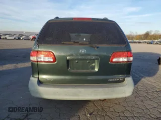 2002 Toyota Sienna LE with VIN 4T3ZF13C72U493367, listed as a Copart auction lot 46255805 with 167,425 mi miles and Salvage title. Bid and sale history available at DreamBid. Image 6.