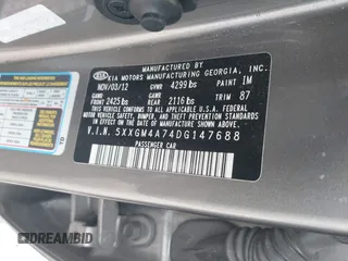 2013 Kia Optima LX z VIN 5XXGM4A74DG147688, wystawiony jako IAAI lot #42127503 z przebiegiem 148 705 mil mil oraz . Historia ofert i sprzedaży dostępna na DreamBid. Obrazek 9.