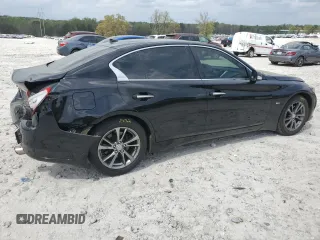 2017 Infiniti Q50 3.0t Signature Edition with VIN JN1EV7AR9HM837981, listed as a Copart auction lot 52042305 with 92,376 mi miles and Salvage Title. Bid and sale history available at carsss.com. Image 3.