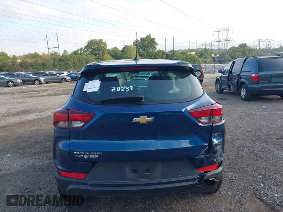 2021 Chevrolet TrailBlazer LS with VIN KL79MNSL6MB026285, listed as a IAAI auction lot 40446137 with 40,870 mi miles. Bid and sale history available at carsss.com. Image 17.