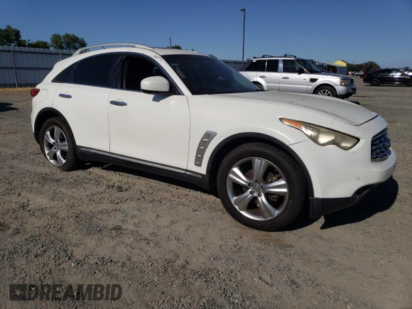 2009 Infiniti FX with VIN JNRAS18U79M101439, listed as a Copart auction lot 57580955 with Not provided miles and Salvage title. Bid and sale history available at DreamBid. Image 4.