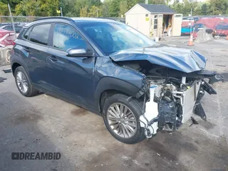 2021 Hyundai Kona SEL Plus with VIN KM8K6CAA4MU722212, listed as a IAAI auction lot 40393002 with 37,964 mi miles. Bid and sale history available at carsss.com. Image 1.