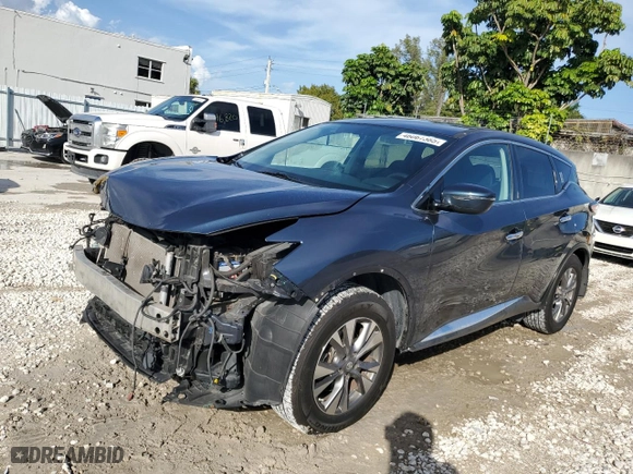 2016 Nissan Murano S with VIN 5N1AZ2MGXGN163289, listed as a Copart auction lot 46067385 with 158,593 mi miles and Salvage Title. Bid and sale history available at carsss.com. Image 1.