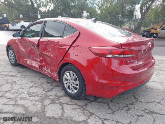 2017 Hyundai Elantra SE with VIN KMHD74LF8HU121511, listed as a IAAI auction lot 41741418 with 90,233 mi miles. Bid and sale history available at carsss.com. Image 3.