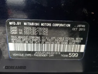 2016 Mitsubishi Lancer ES with VIN JA32U2FU9GU001619, listed as a Copart auction lot 64511694 with 95,057 mi miles and Clean Title. Bid and sale history available at DreamBid. Image 13.