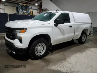 2023 Chevrolet Silverado 1500 Work Truck with VIN 3GCNAAEK9PG351076, listed as a Copart auction lot 48350455 with 126,908 mi miles and Clean Title. Bid and sale history available at carsss.com. Image 1.