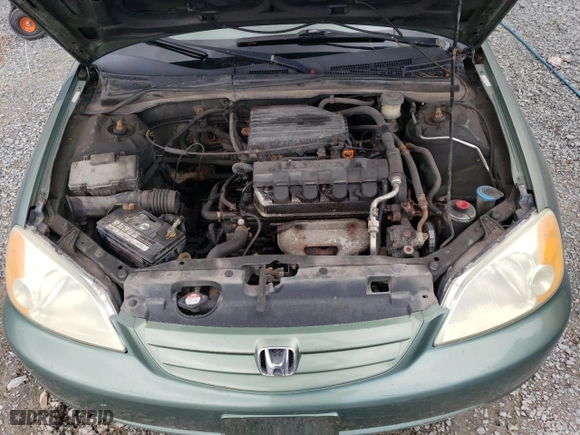 2003 Honda Civic DX with VIN 2HGES16453H906694, listed as a Copart auction lot 60205664 with 379,495 mi miles and Clean Title. Bid and sale history available at carsss.com. Image 11.