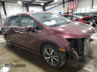 2021 Honda Odyssey Touring with VIN 5FNRL6H89MB003336, listed as a Copart auction lot 50392735 with 68,390 mi miles and Salvage Title. Bid and sale history available at carsss.com. Image 4.