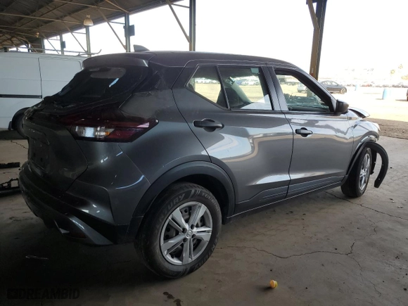 2023 Nissan Kicks S with VIN 3N1CP5BV3PL547973, listed as a Copart auction lot 46710715 with 56,361 mi miles and Salvage Title. Bid and sale history available at carsss.com. Image 3.