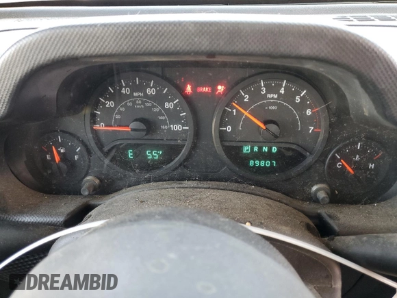 2009 Jeep Wrangler X with VIN 1J4FA24169L707695, listed as a Copart auction lot 49861955 with 89,807 mi miles and Salvage Title. Bid and sale history available at DreamBid. Image 9.