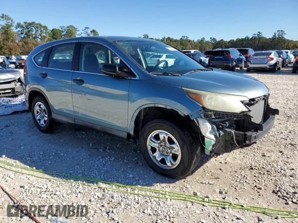 2014 Honda CR-V LX with VIN 2HKRM3H33EH560844, listed as a Copart auction lot 84021034 with 132,819 mi miles and Salvage Title. Bid and sale history available at carsss.com. Image 4.