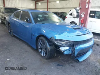 2023 Dodge Charger R/T with VIN 2C3CDXCT1PH519049, listed as a IAAI auction lot 41812984 with 27,225 mi miles and . Bid and sale history available at carsss.com. Image 1.