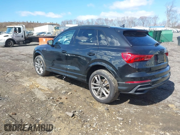 2024 Audi Q3 S line Premium Plus with VIN WA1EECF35R1155302, listed as a IAAI auction lot 41983419 with 7,929 mi miles and . Bid and sale history available at DreamBid. Image 3.