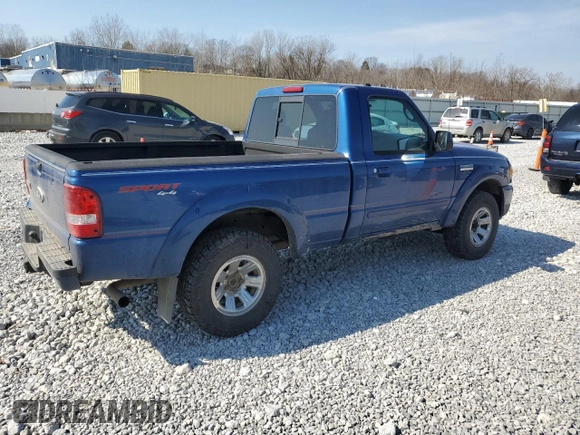 2007 Ford Ranger XL with VIN 1FTYR11E27PA50893, listed as a Copart auction lot 48847455 with 113,347 mi miles and Salvage Title. Bid and sale history available at carsss.com. Image 3.