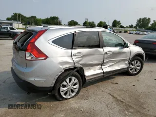 2012 Honda CR-V EX-L with VIN 5J6RM4H79CL059985, listed as a Copart auction lot 58623535 with 38,054 mi miles and Salvage title. Bid and sale history available at DreamBid. Image 3.