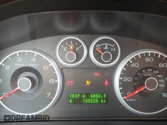 2007 Ford Fusion SEL with VIN 3FAHP02177R172739, listed as a Copart auction lot 47055785 with 139,228 mi miles and Salvage Title. Bid and sale history available at carsss.com. Image 9.