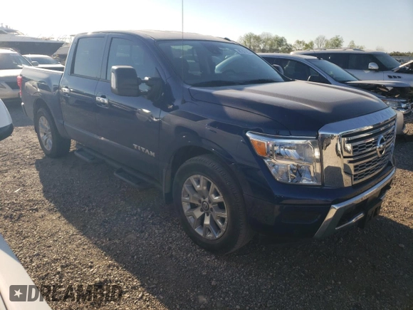 2021 Nissan Titan SV with VIN 1N6AA1EF0MN512559, listed as a Copart auction lot 49792125 with 31,203 mi miles and Salvage Title. Bid and sale history available at DreamBid. Image 4.