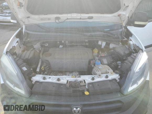 2017 Ram ProMaster City Cargo Tradesman with VIN ZFBERFAB7H6D70133, listed as a Copart auction lot 73535244 with 114,698 mi miles and Salvage Title. Bid and sale history available at DreamBid. Image 12.