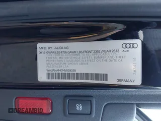 2017 Audi A4 Premium z VIN WAUANAF47HN039038, wystawiony jako IAAI lot #41439609 z przebiegiem 121 410 mil mil oraz . Historia ofert i sprzedaży dostępna na DreamBid. Obrazek 9.