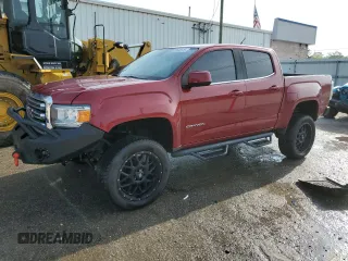 2018 GMC Canyon 4WD SLE with VIN 1GTP6CE16J1271723, listed as a Copart auction lot 59555915 with 147,705 mi miles and Clean title. Bid and sale history available at DreamBid. Image 1.