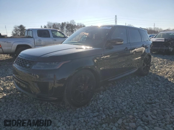 2022 Land Rover Range Rover Sport HST with VIN SALWS2RU1NA210588, listed as a Copart auction lot 87717195 with 42,258 mi miles and Salvage Title. Bid and sale history available at carsss.com. Image 1.