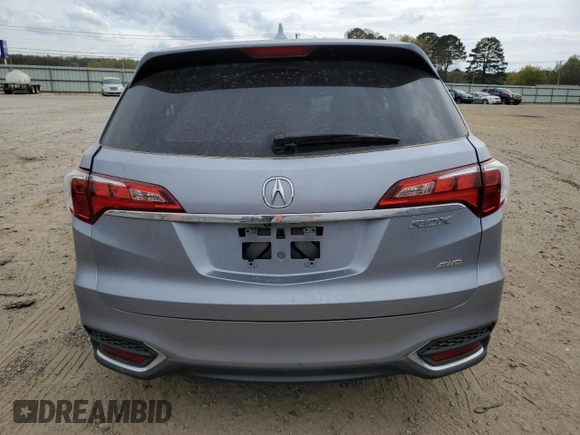 2016 Acura RDX Tech Pkg with VIN 5J8TB4H57GL010548, listed as a Copart auction lot 50379555 with 93,982 mi miles and Clean Title. Bid and sale history available at carsss.com. Image 6.