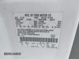 2006 Ford F-150 XL with VIN 1FTRF12296NB04833, listed as a IAAI auction lot 42676387 with 276,152 mi miles and . Bid and sale history available at DreamBid. Image 9.