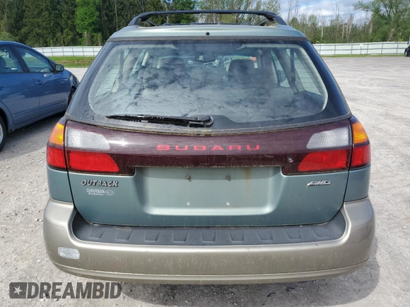 2004 Subaru Legacy Outback with VIN 4S3BH675547619079, listed as a Copart auction lot 56984745 with Not provided miles and Clean title. Bid and sale history available at DreamBid. Image 6.