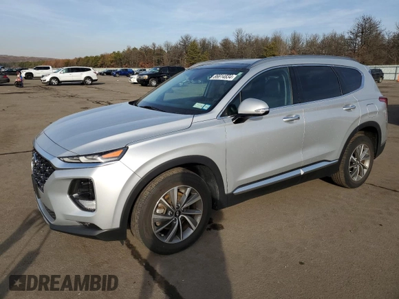 2019 Hyundai Santa Fe Ultimate with VIN 5NMS5CAD7KH020939, listed as a Copart auction lot 86614834 with 21,782 mi miles and Salvage Title. Bid and sale history available at carsss.com. Image 1.