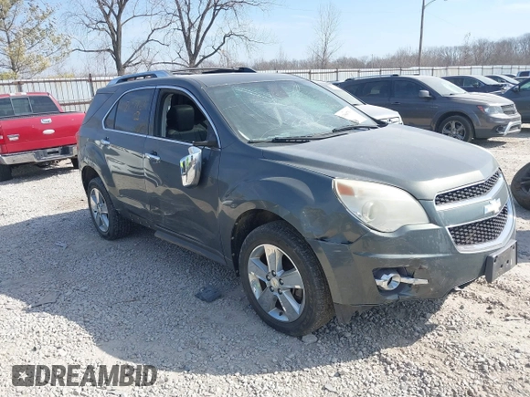 2012 Chevrolet Equinox LTZ with VIN 2GNFLGEK8C6294948, listed as a IAAI auction lot 41807161 with 165,092 mi miles. Bid and sale history available at carsss.com. Image 1.