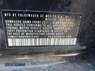 2017 Volkswagen GTI S z VIN 3VW547AU6HM048290, wystawiony jako Copart lot #55646065 z przebiegiem 83 581 mil mil oraz Szkoda całkowita • Salvage title. Historia ofert i sprzedaży dostępna na DreamBid. Obrazek 12.