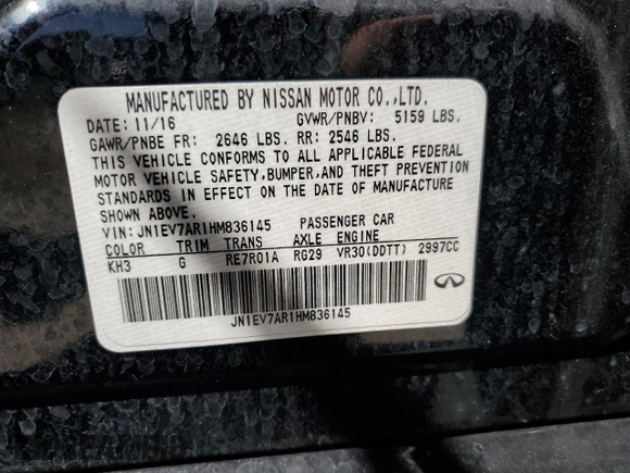2017 Infiniti Q50 Premium with VIN JN1EV7AR1HM836145, listed as a Copart auction lot 53484675 with 121,706 mi miles and Salvage Title. Bid and sale history available at DreamBid. Image 13.