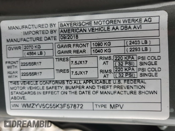 2019 MINI Countryman Cooper с VIN WMZYV5C55K3F57872, выставлен на аукционе Copart как лот 60368595 с пробегом 102 129 миль миль и Чистый • Clean title. История ставок и продаж доступна на DreamBid. Изображение 13.