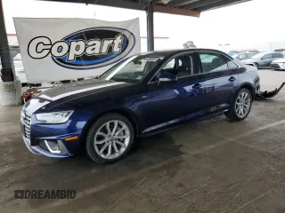 2019 Audi A4 Premium Plus with VIN WAUENAF43KN014534, listed as a Copart auction lot 64690935 with Not provided miles and Salvage title. Bid and sale history available at DreamBid. Image 1.