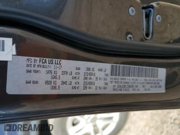 2018 Jeep Compass Sport with VIN 3C4NJCAB7JT250795, listed as a Copart auction lot 48939925 with 144,823 mi miles and Salvage Title. Bid and sale history available at carsss.com. Image 13.