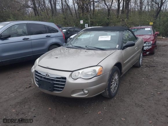 2004 Chrysler Sebring LXi with VIN 1C3EL55R94N406406, listed as a IAAI auction lot 40852693 with 167,981 mi miles. Bid and sale history available at carsss.com. Image 2.
