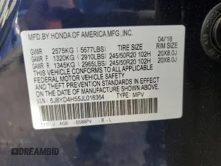 2018 Acura MDX w/Technology Pkg with VIN 5J8YD4H55JL018364, listed as a Copart auction lot 78693344 with 81,611 mi miles and Salvage Title. Bid and sale history available at carsss.com. Image 15.