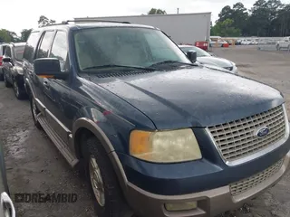 2003 Ford Expedition Eddie Bauer z VIN 1FMRU17W83LB75865, wystawiony jako IAAI lot #42350414 z przebiegiem Nie podano mil oraz . Historia ofert i sprzedaży dostępna na DreamBid. Obrazek 1.