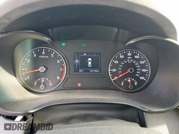 2018 Kia Optima S with VIN 5XXGT4L34JG208532, listed as a Copart auction lot 58632625 with 141,799 mi miles and Salvage title. Bid and sale history available at DreamBid. Image 9.