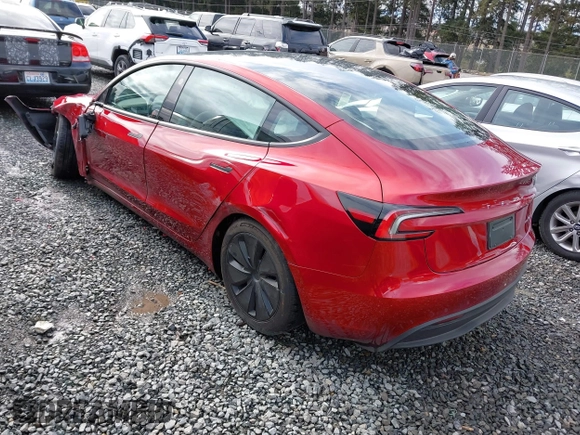 2024 Tesla Model 3 Long Range with VIN 5YJ3E1EB5RF733965, listed as a IAAI auction lot 41613919 with 11,570 mi miles and . Bid and sale history available at DreamBid. Image 3.