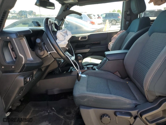 2021 Ford Bronco with VIN 1FMDE5APXMLA63439, listed as a Copart auction lot 58100614 with 42,973 mi miles and Salvage Title. Bid and sale history available at carsss.com. Image 7.