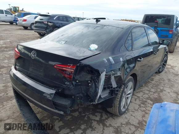 2019 Volkswagen Passat 2.0T Wolfsburg Edition with VIN 1VWLA7A31KC008439, listed as a IAAI auction lot 41472658 with 105,164 mi miles. Bid and sale history available at carsss.com. Image 4.