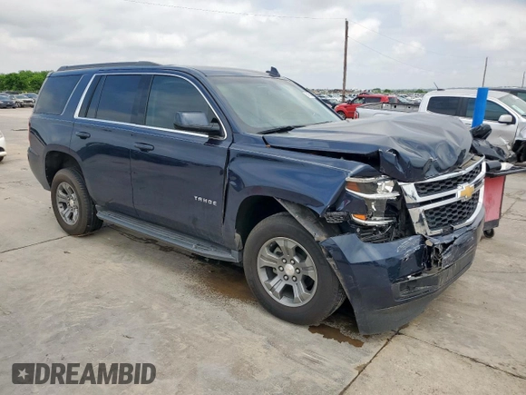 2018 Chevrolet Tahoe LS with VIN 1GNSCAKC5JR374315, listed as a Copart auction lot 54760295 with 50,580 mi miles and Salvage title. Bid and sale history available at DreamBid. Image 4.