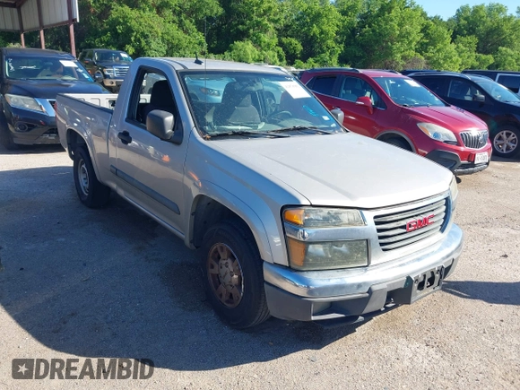 2008 GMC Canyon SLE1 with VIN 1GTCS14E088180886, listed as a IAAI auction lot 42078982 with 260,834 mi miles. Bid and sale history available at carsss.com. Image 1.