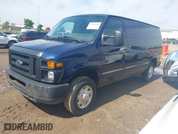 2011 Ford Econoline Cargo Commercial with VIN 1FTNE1EW8BDA58606, listed as a IAAI auction lot 42710443 with 177,024 mi miles and . Bid and sale history available at DreamBid. Image 2.