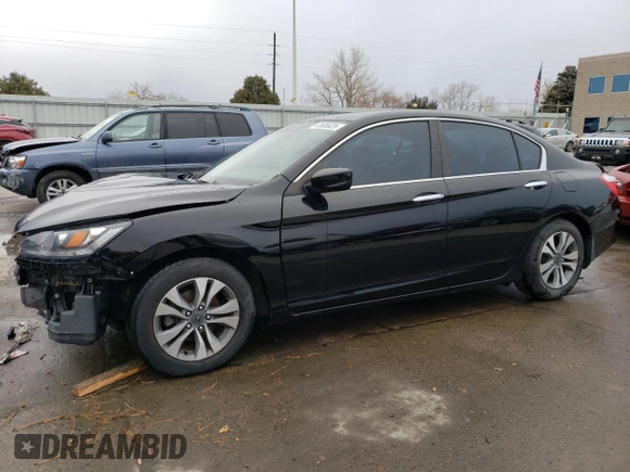 2014 Honda Accord Sedan LX with VIN 1HGCR2F37EA200036, listed as a Copart auction lot 47605025 with 114,417 mi miles and Salvage Title. Bid and sale history available at carsss.com. Image 1.
