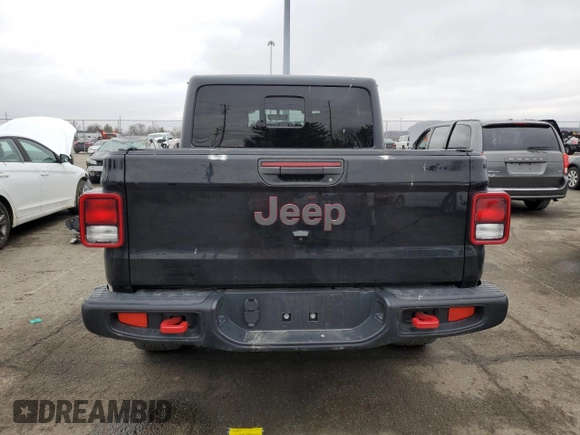 2023 Jeep Gladiator Rubicon with VIN 1C6JJTBG6PL500516, listed as a Copart auction lot 43432015 with 107,096 mi miles and Salvage title. Bid and sale history available at DreamBid. Image 6.